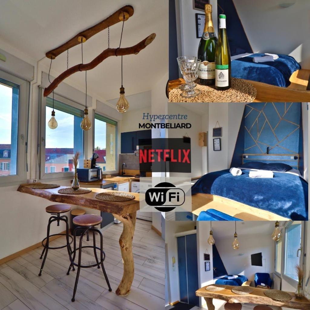 Superbe Studio Cosy Et Atypique 3 Etoiles Montbéliard Eksteriør billede